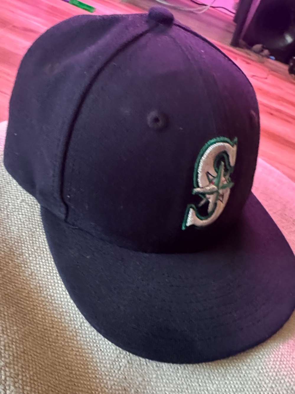 New Era Kids Black Seattle Mariners MLB Hat with Green & White Logo